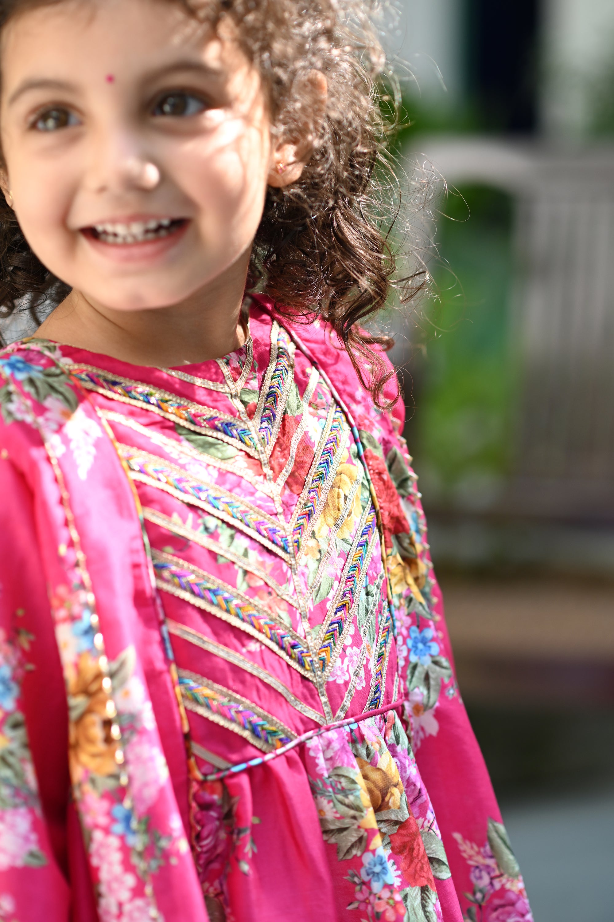 Samaira Set - Pink Phool Angan
