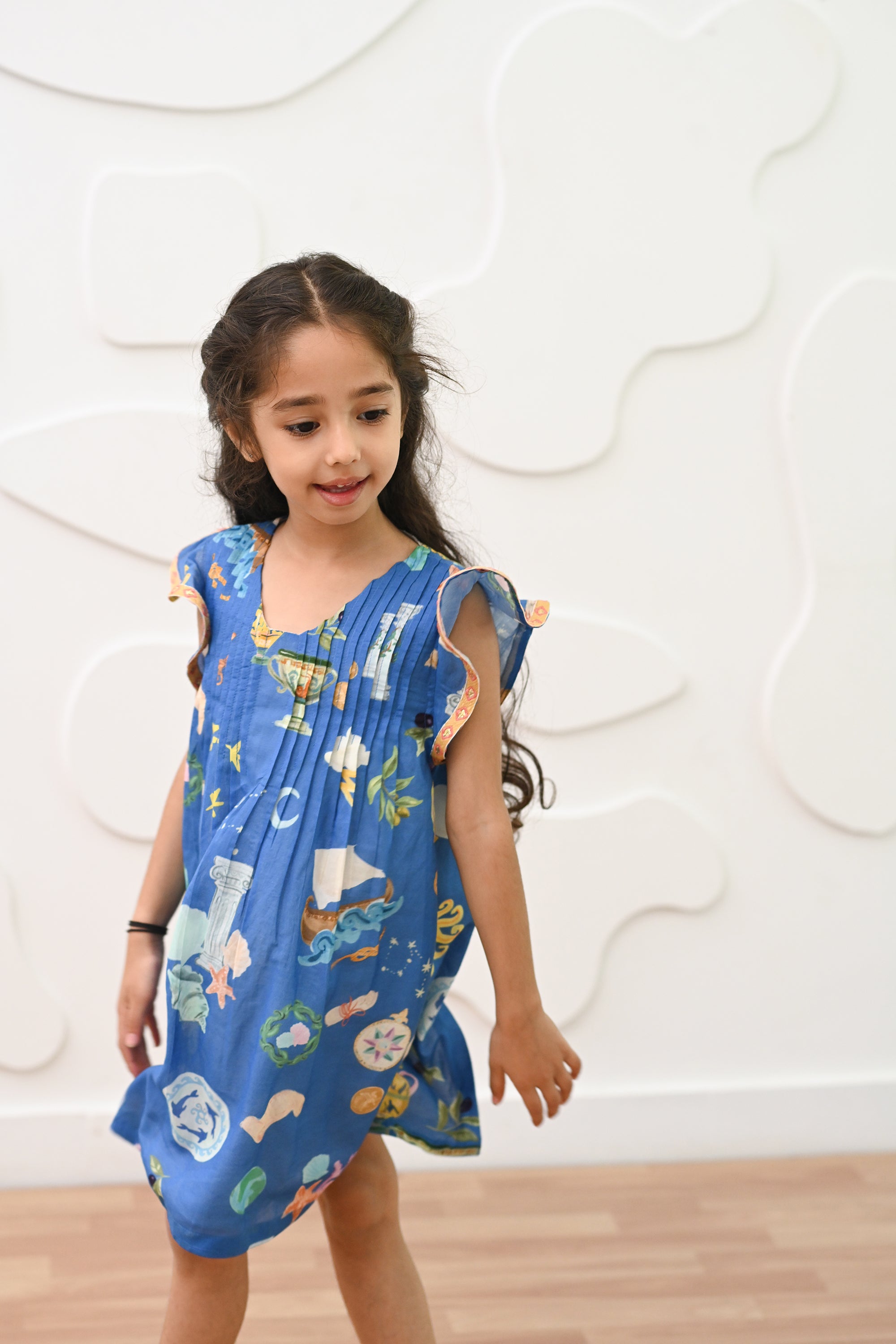 Lilo Dress- Santorini Blue