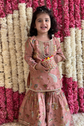 Vera Gharara Set - Blush Pink Sanobar Chintz