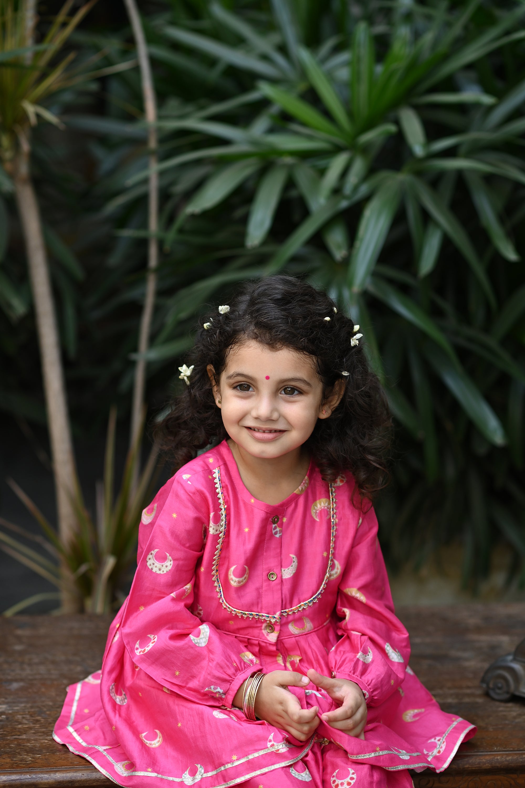 Sukhmani Gharara Set - Pink Chand Tara