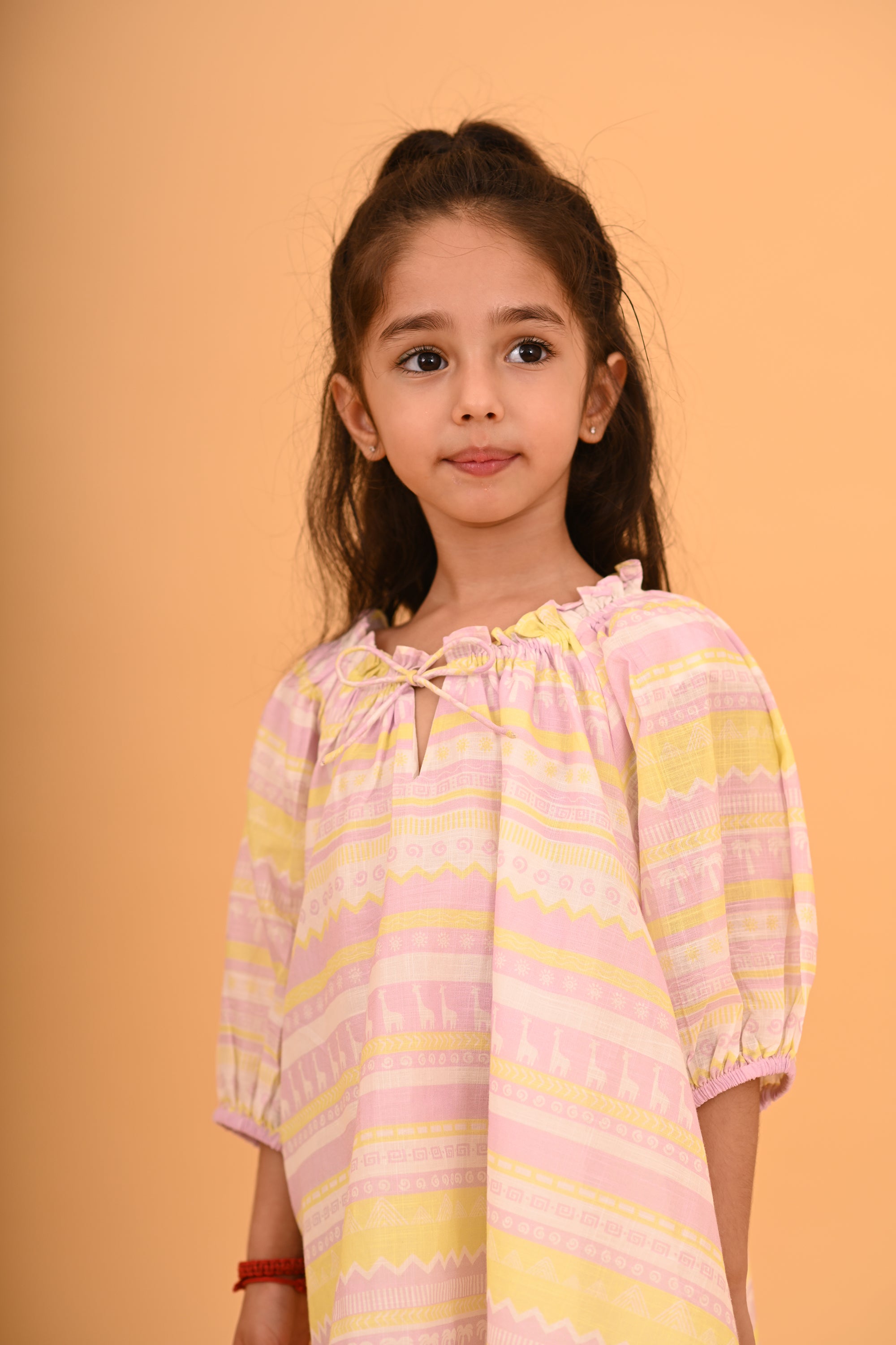Julia Dress- PInk Giraffe