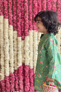 Tegh Kurta and Pyjama Set - Pine Green Sher Bagh