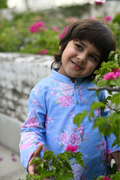 Anant Kurta Set - True Blue Phool Angan