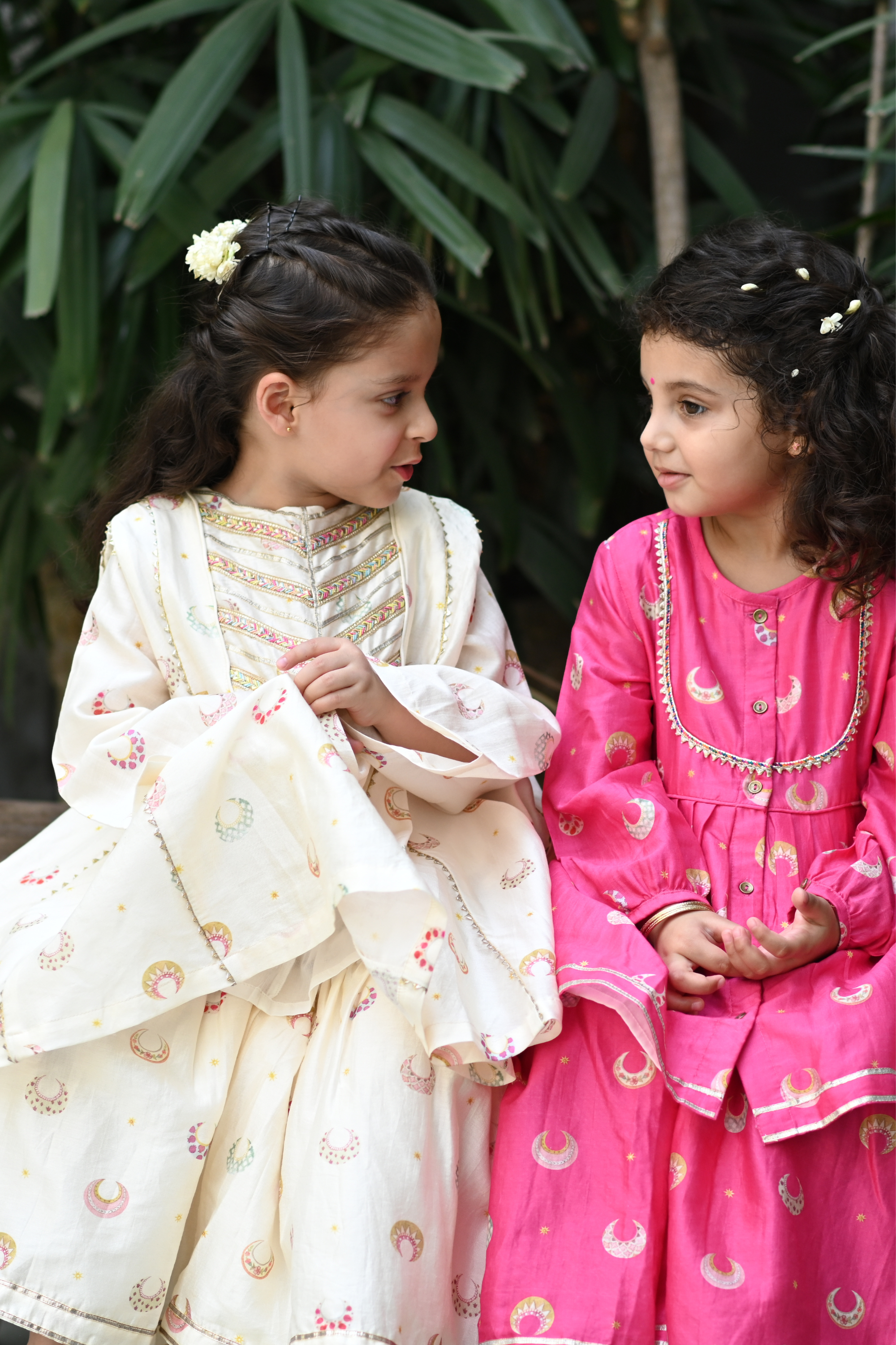 Sukhmani Gharara Set - Pink Chand Tara