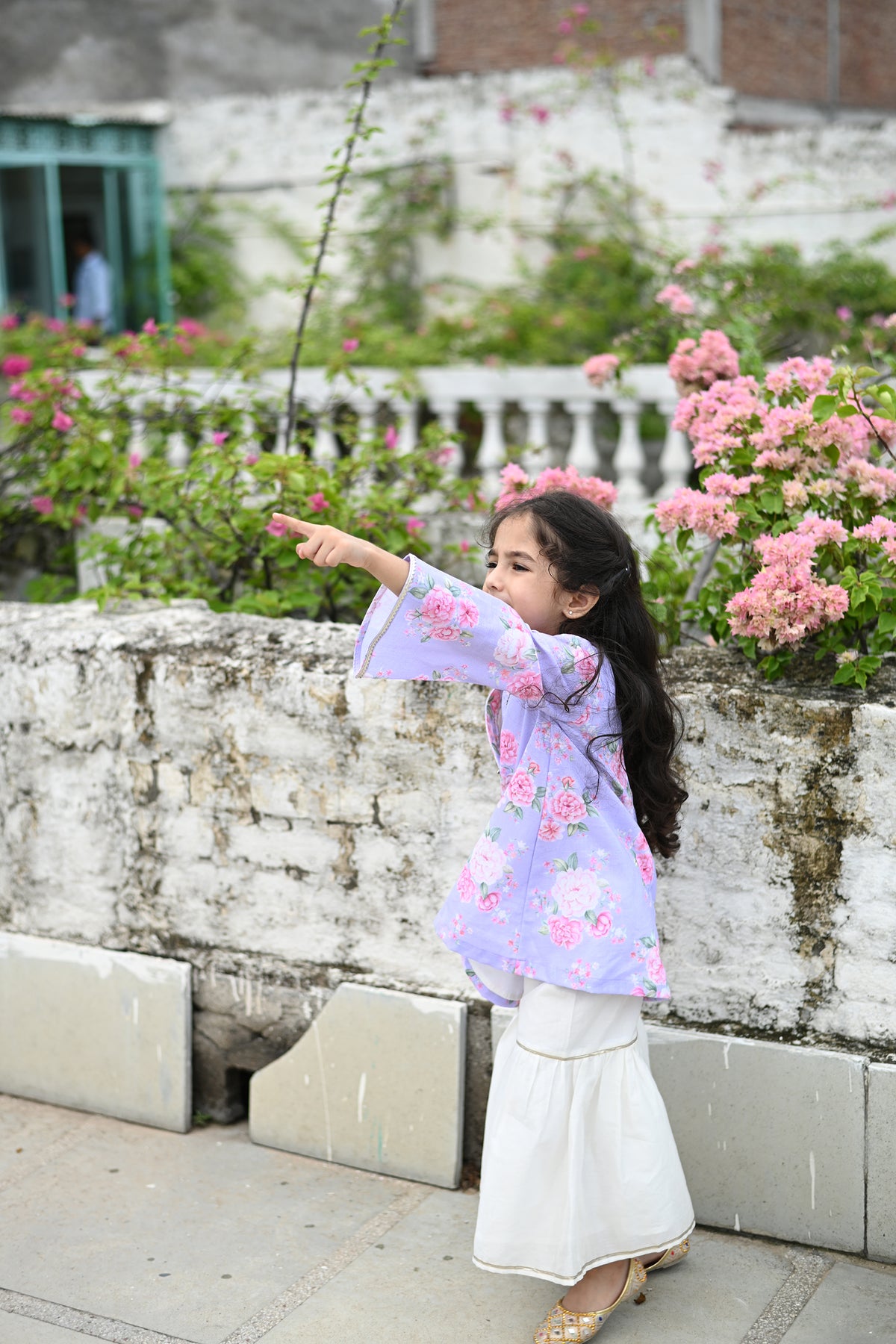 Trisha Set - Lilac Phool Angan