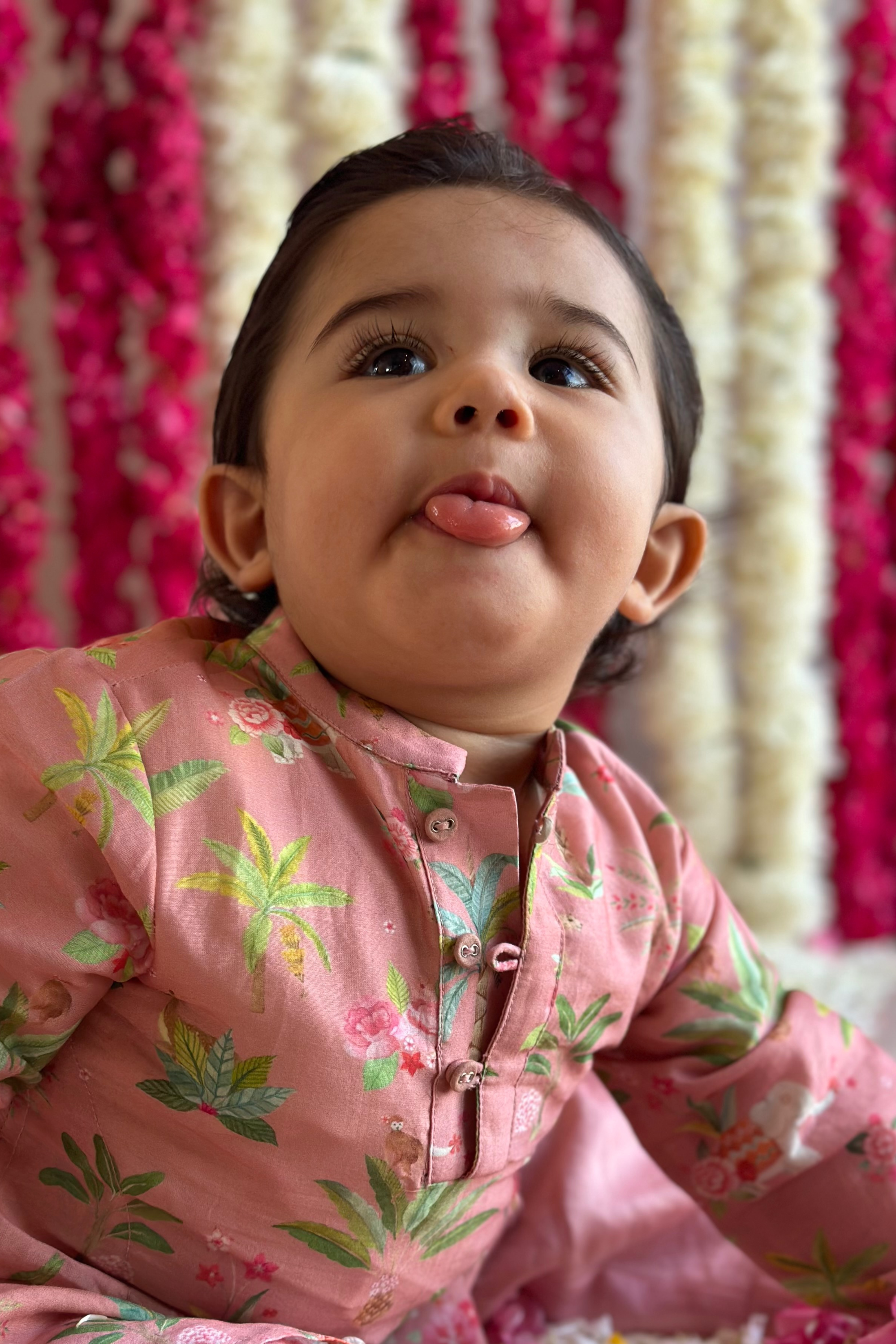 Tegh Kurta and Pyjama Set - Powder Pink Sher Bagh