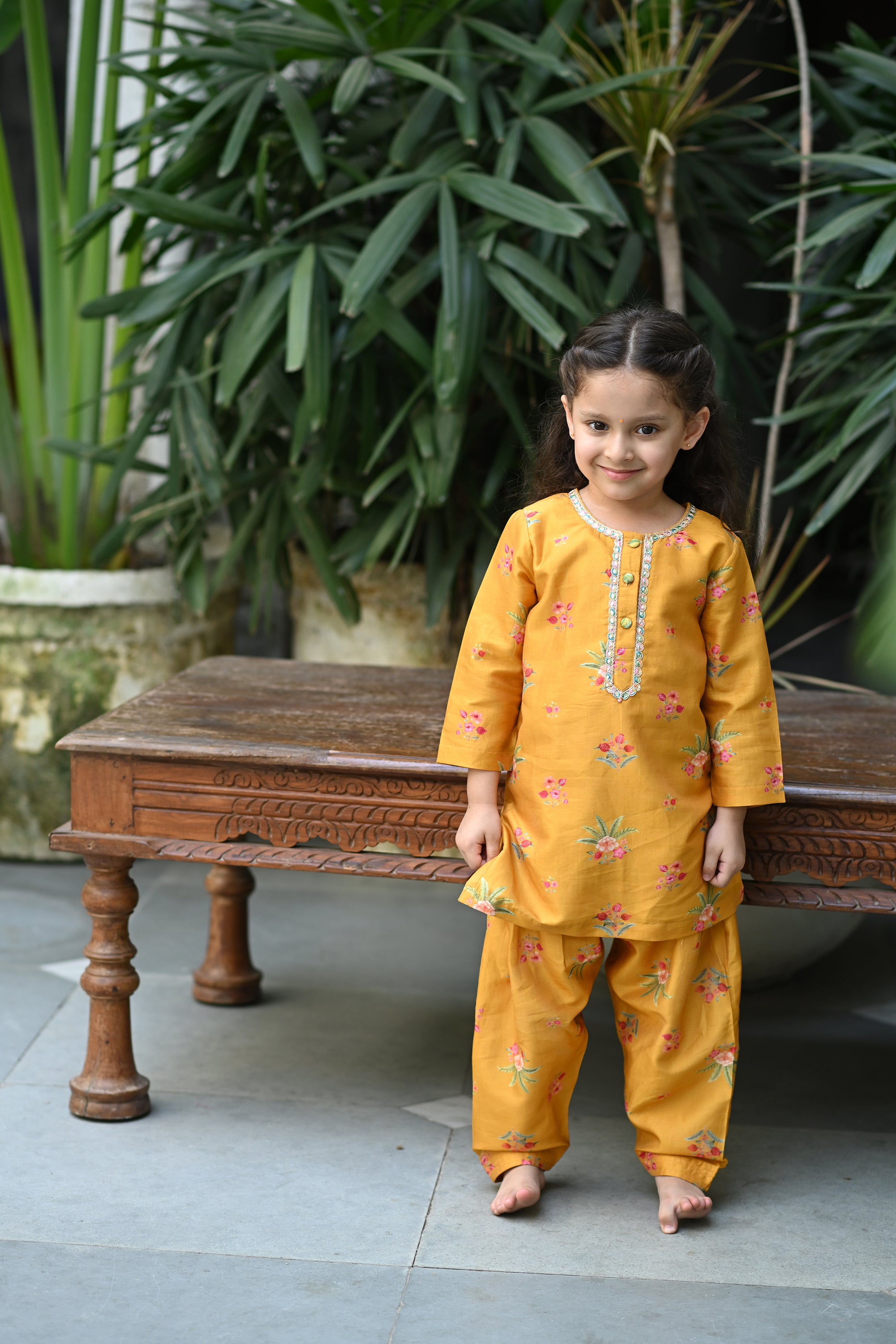 Sehrina Set - Mustard Anaar Bagh