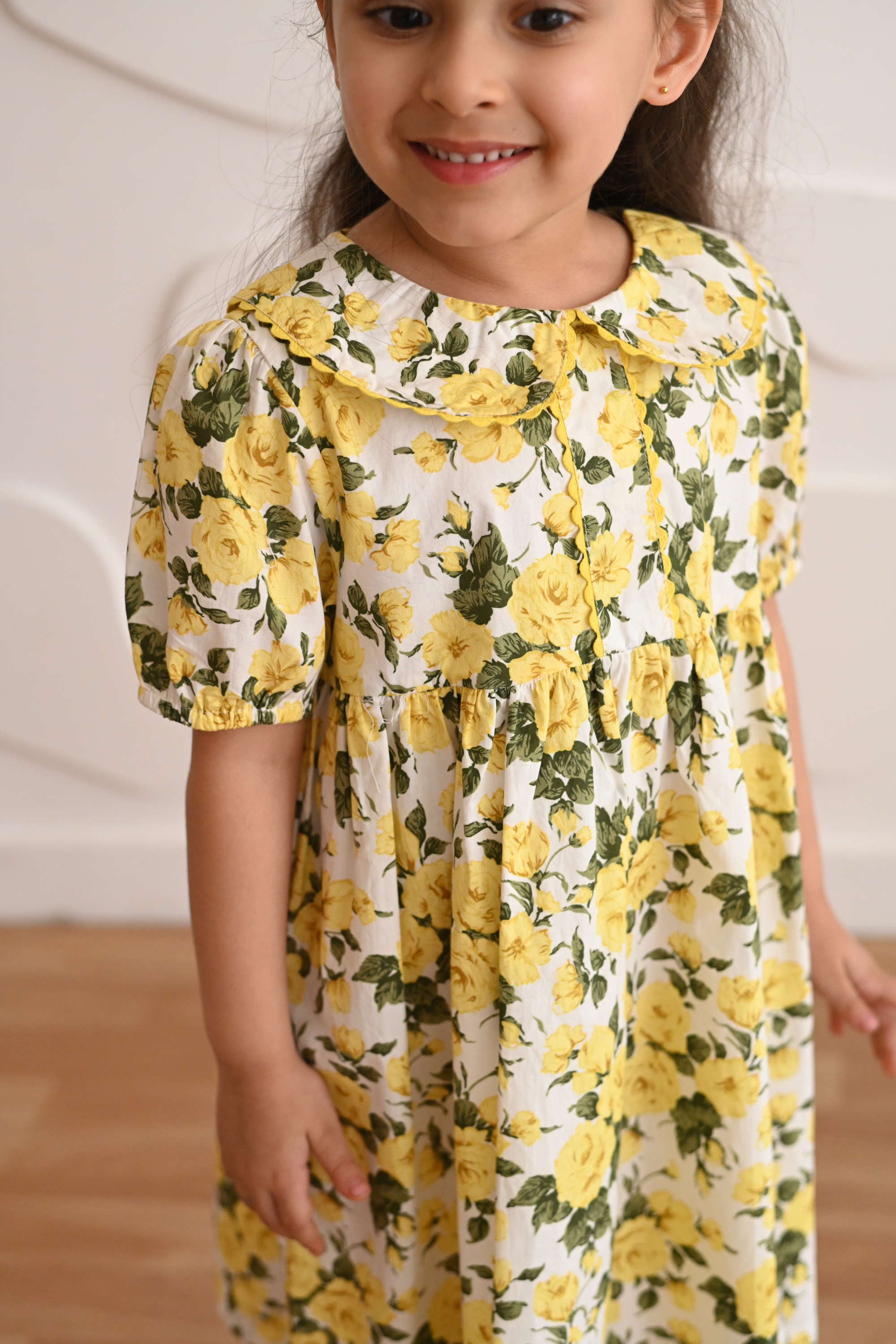Hannah Dress - Yellow Rose