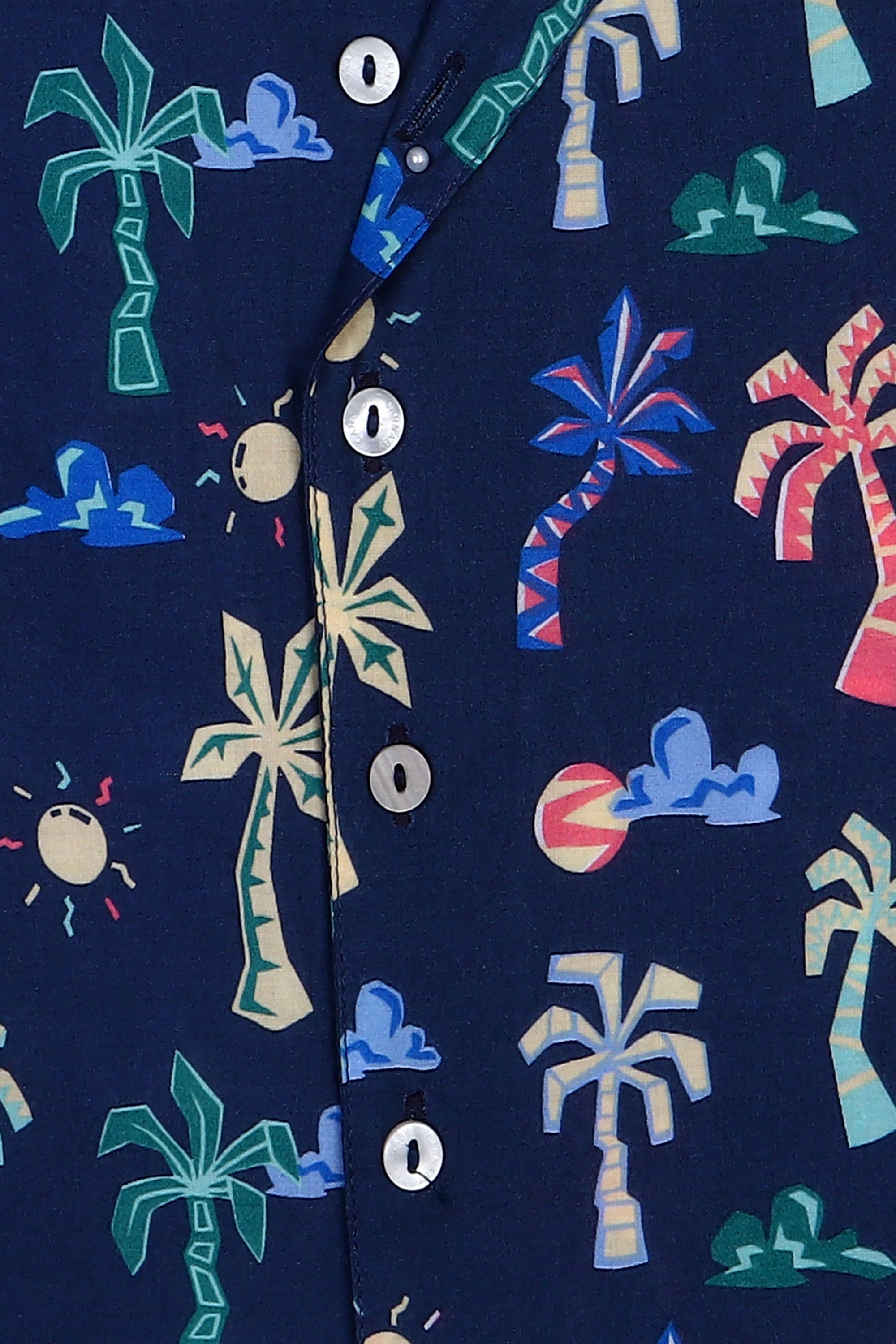 Dennis Set -Navy Palm