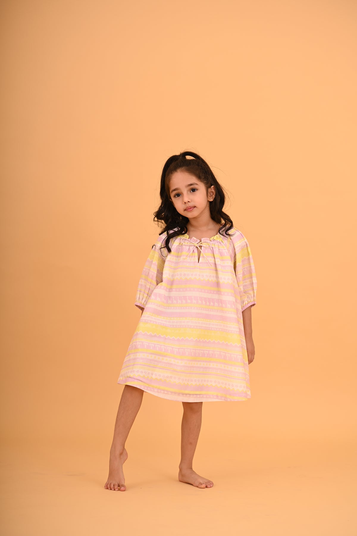 Julia Dress- PInk Giraffe