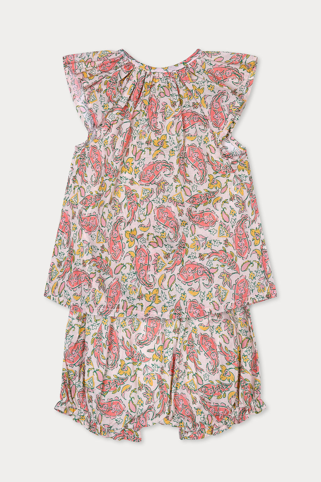 Ava Set - Honey Peach Paisley