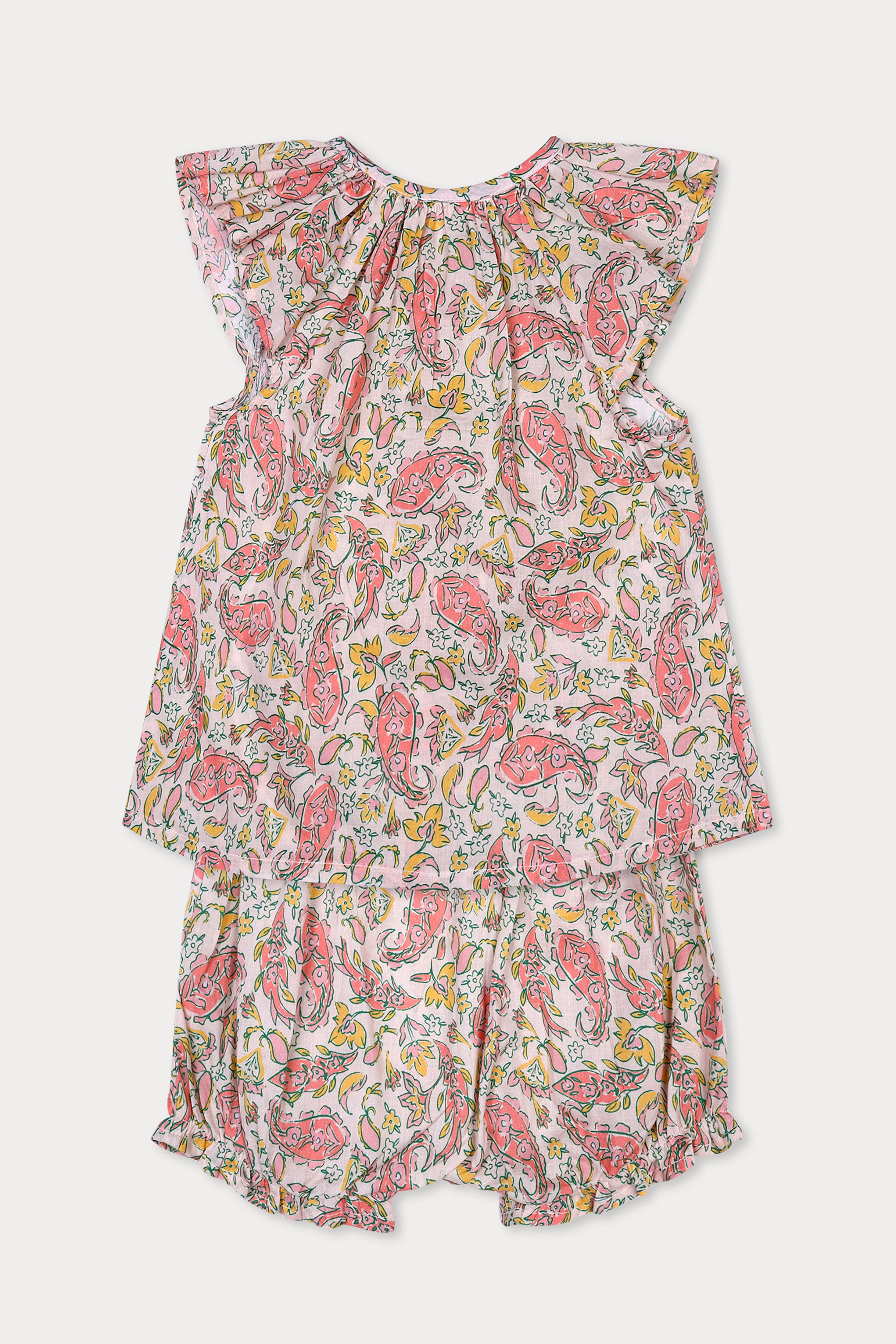 Ava Set - Honey Peach Paisley