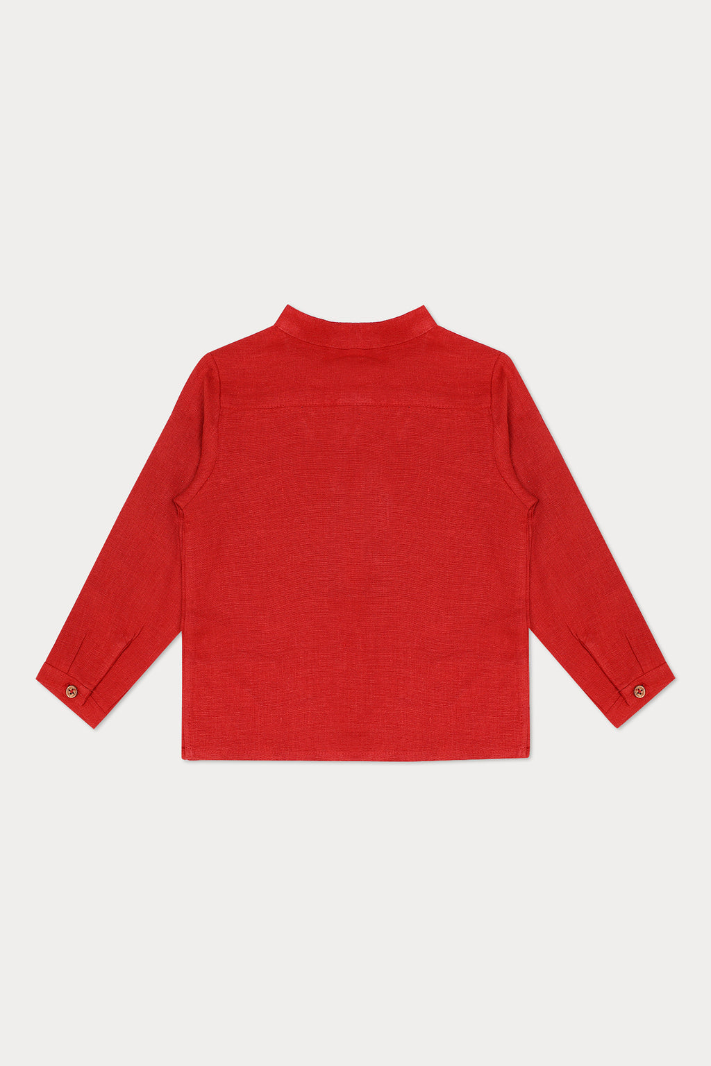 Lorenzo Linen Shirt - Brick Red