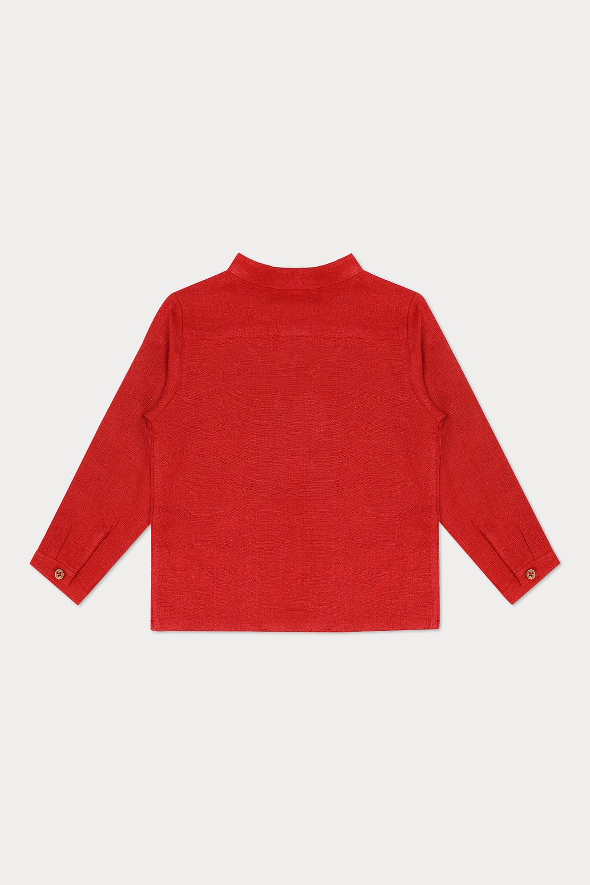 Lorenzo Linen Shirt - Brick Red