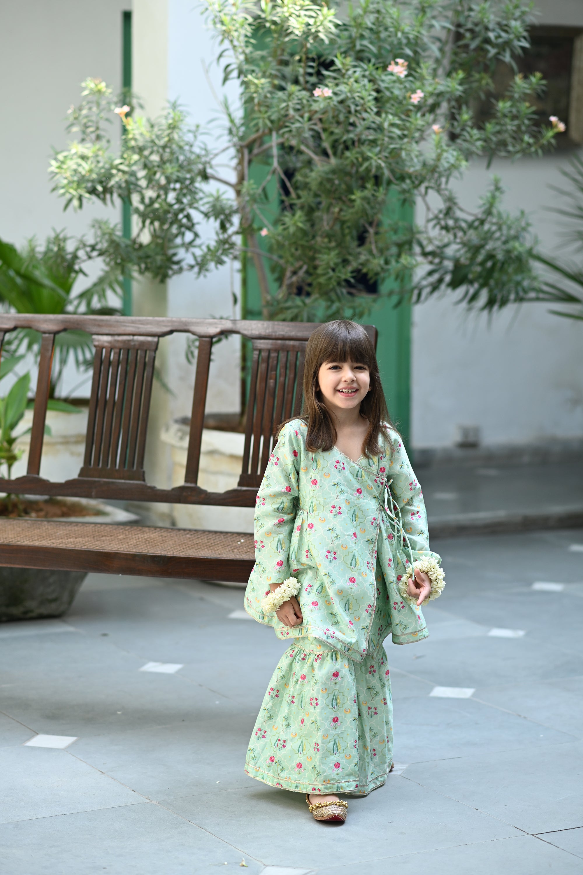 Divya Angrakha Set - Light Mint Periyaar