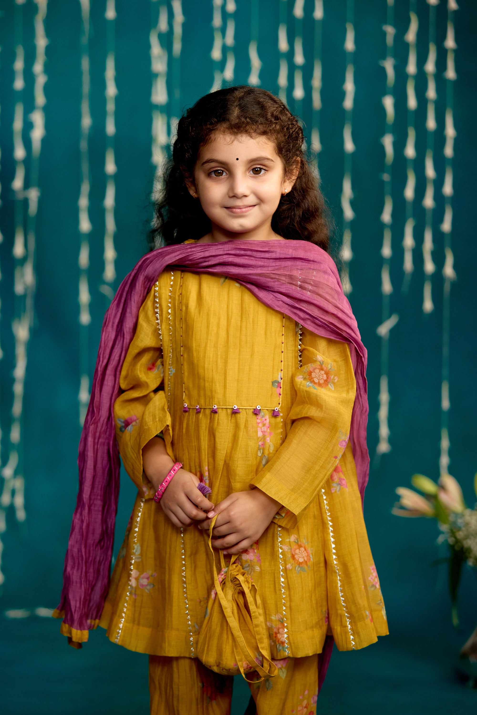 Neembu Chitthi Flared Kurta Set