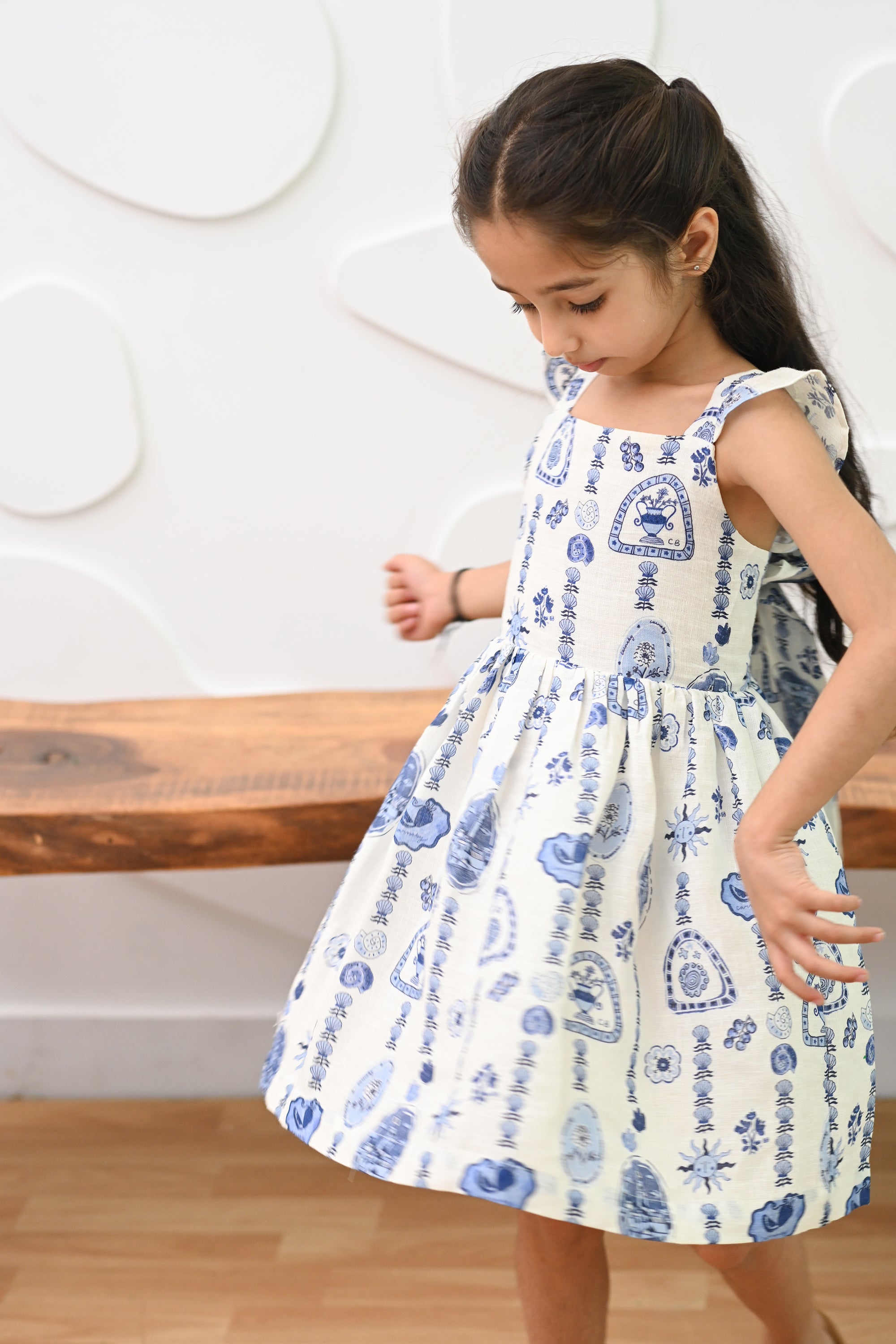 Sofi Dress- Mykonos Mosaic Blue