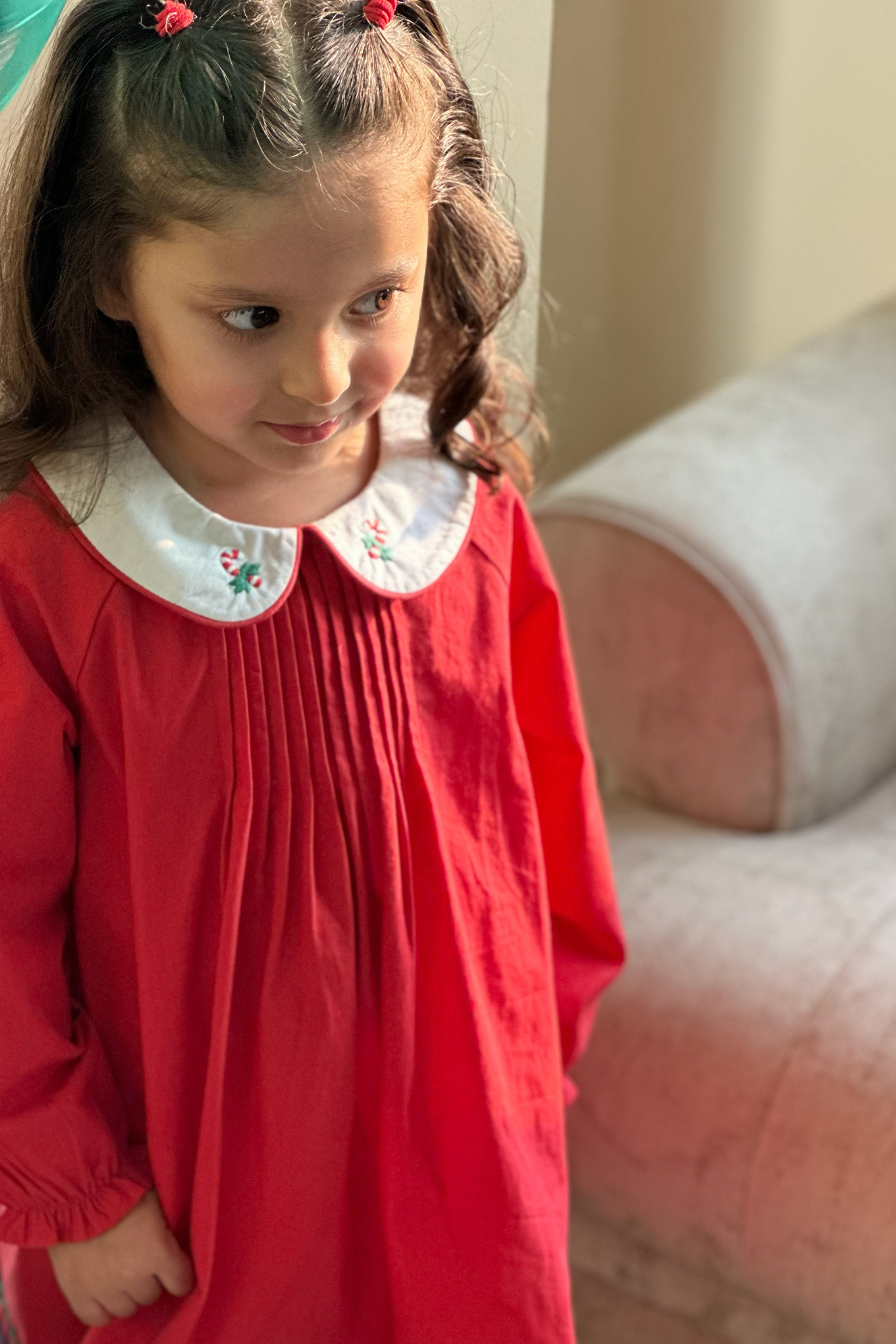 Red Pleated Dress