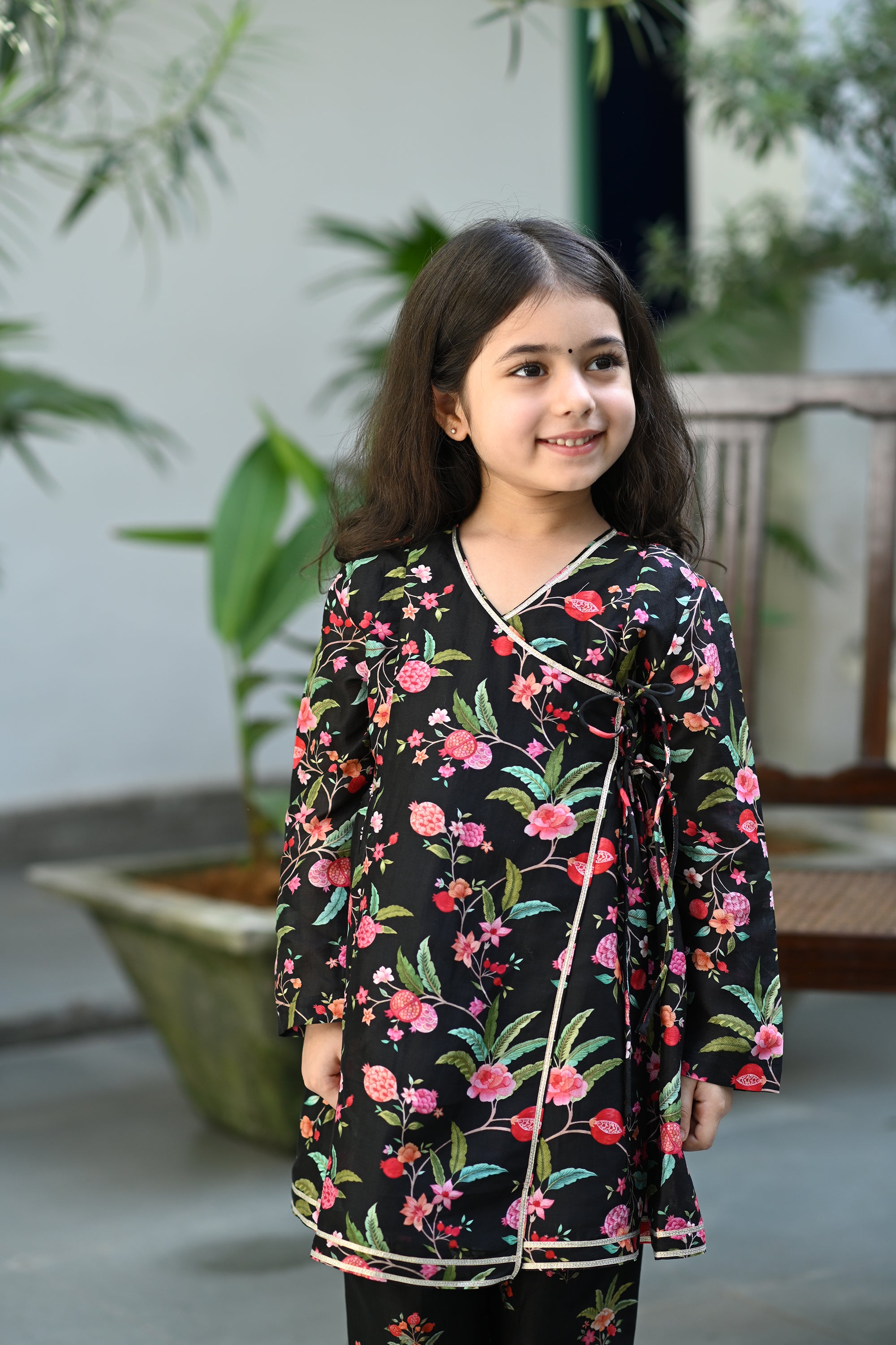 Sehrina Salwar Kameez Set - Black Junglle Reverie