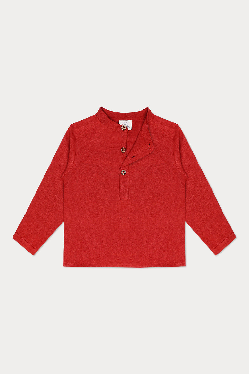 Lorenzo Linen Shirt - Brick Red