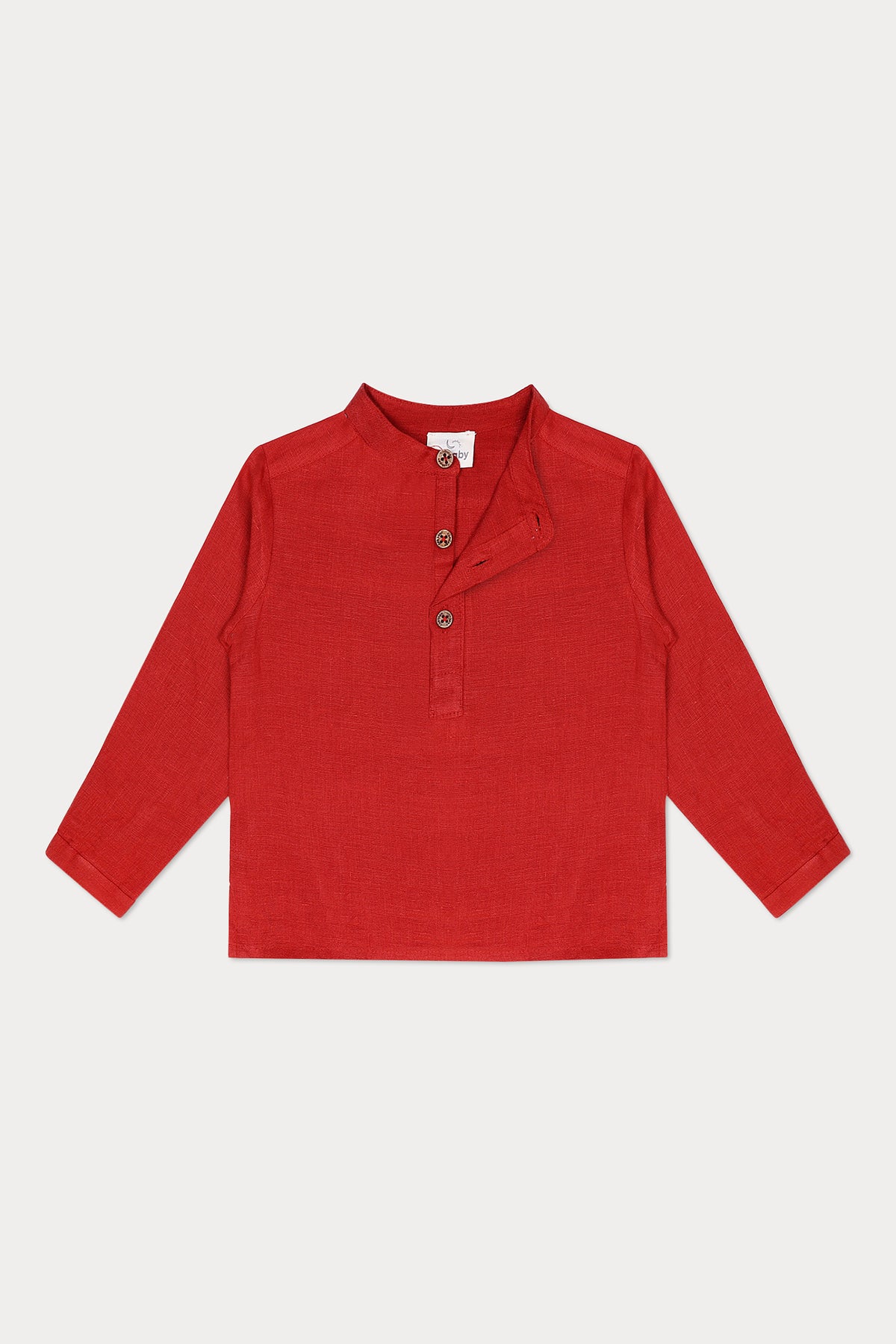 Lorenzo Linen Shirt - Brick Red
