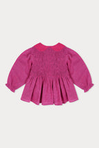 Emma Embroidered Blouse - Pink