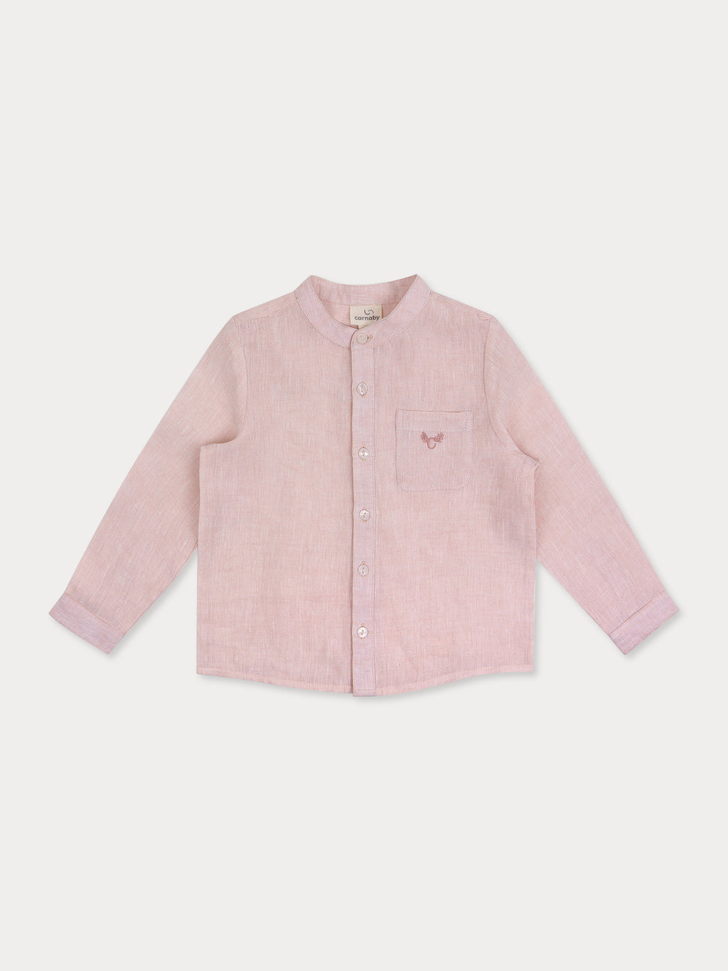 Steve Linen Shirt- Salmon Pink