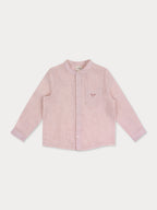 Steve Linen Shirt- Salmon Pink