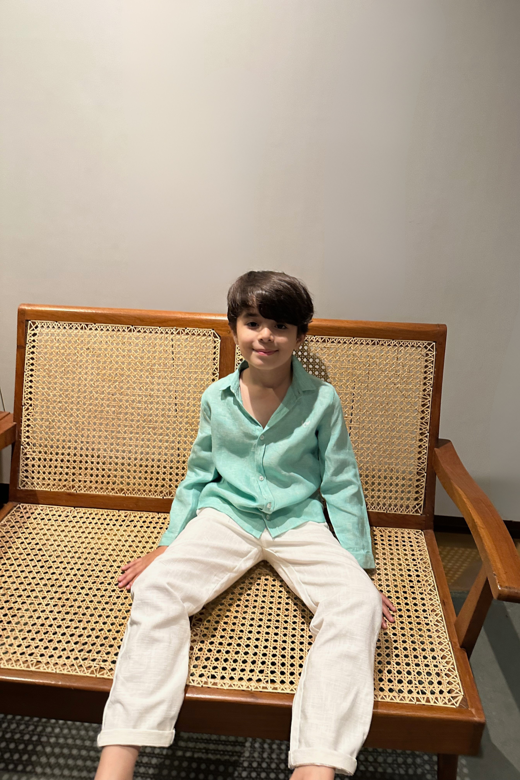 Andre Linen Shirt- Aquamarine