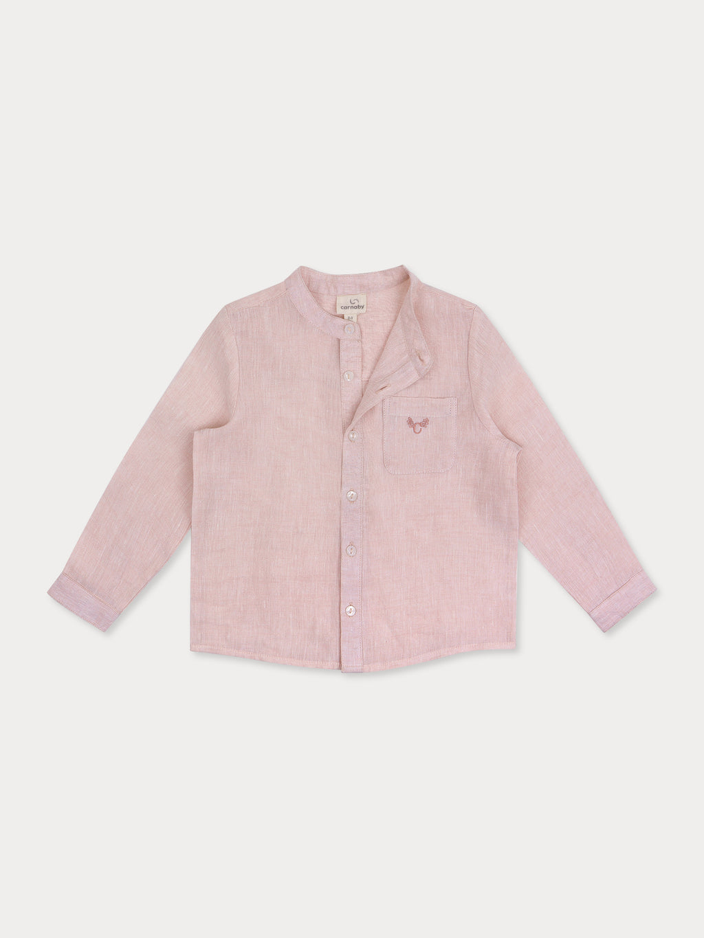 Steve Linen Shirt- Salmon Pink