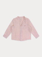 Steve Linen Shirt- Salmon Pink