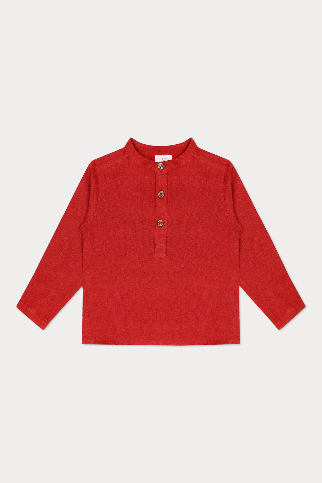 Lorenzo Linen Shirt - Brick Red