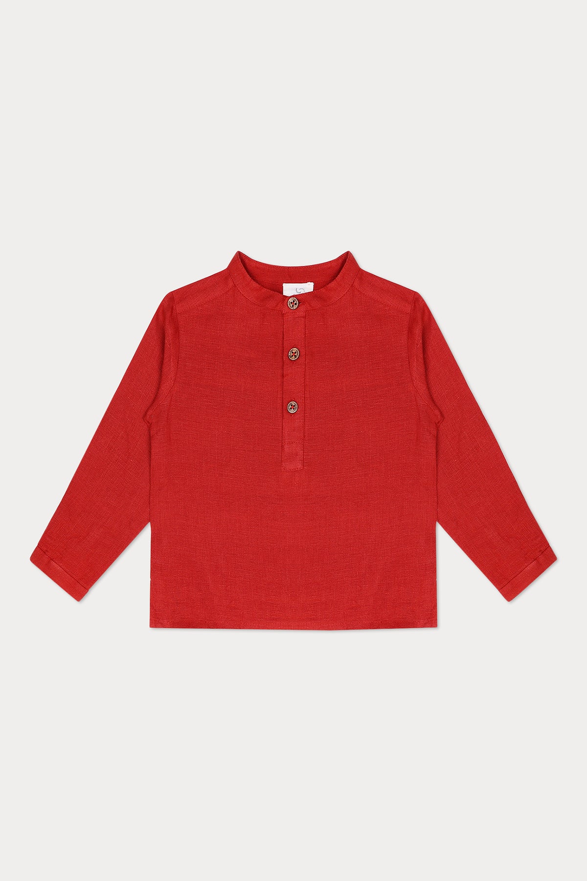 Lorenzo Linen Shirt - Brick Red