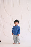 Smith Linen Shirt- Blue