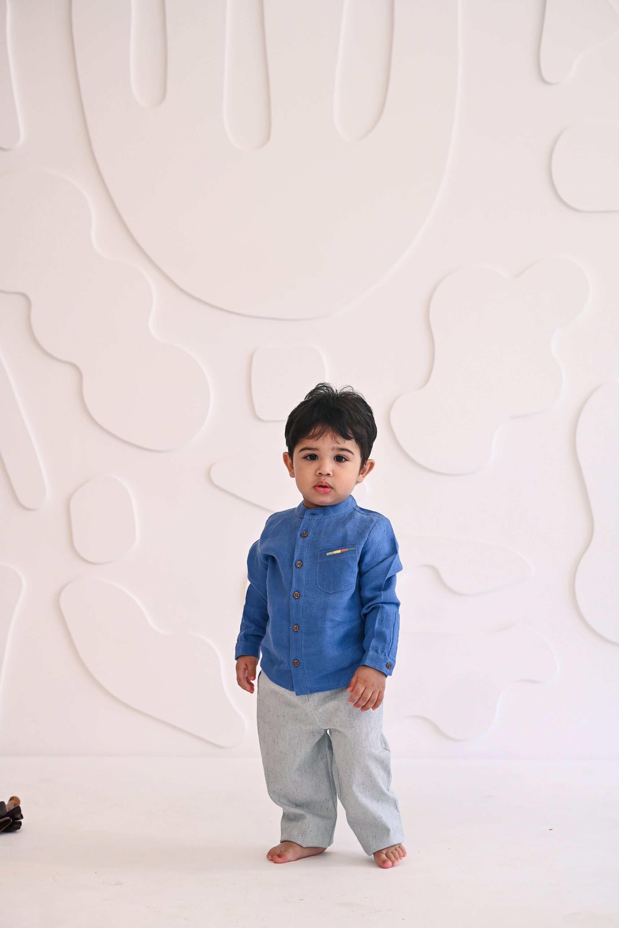 Smith Linen Shirt- Blue