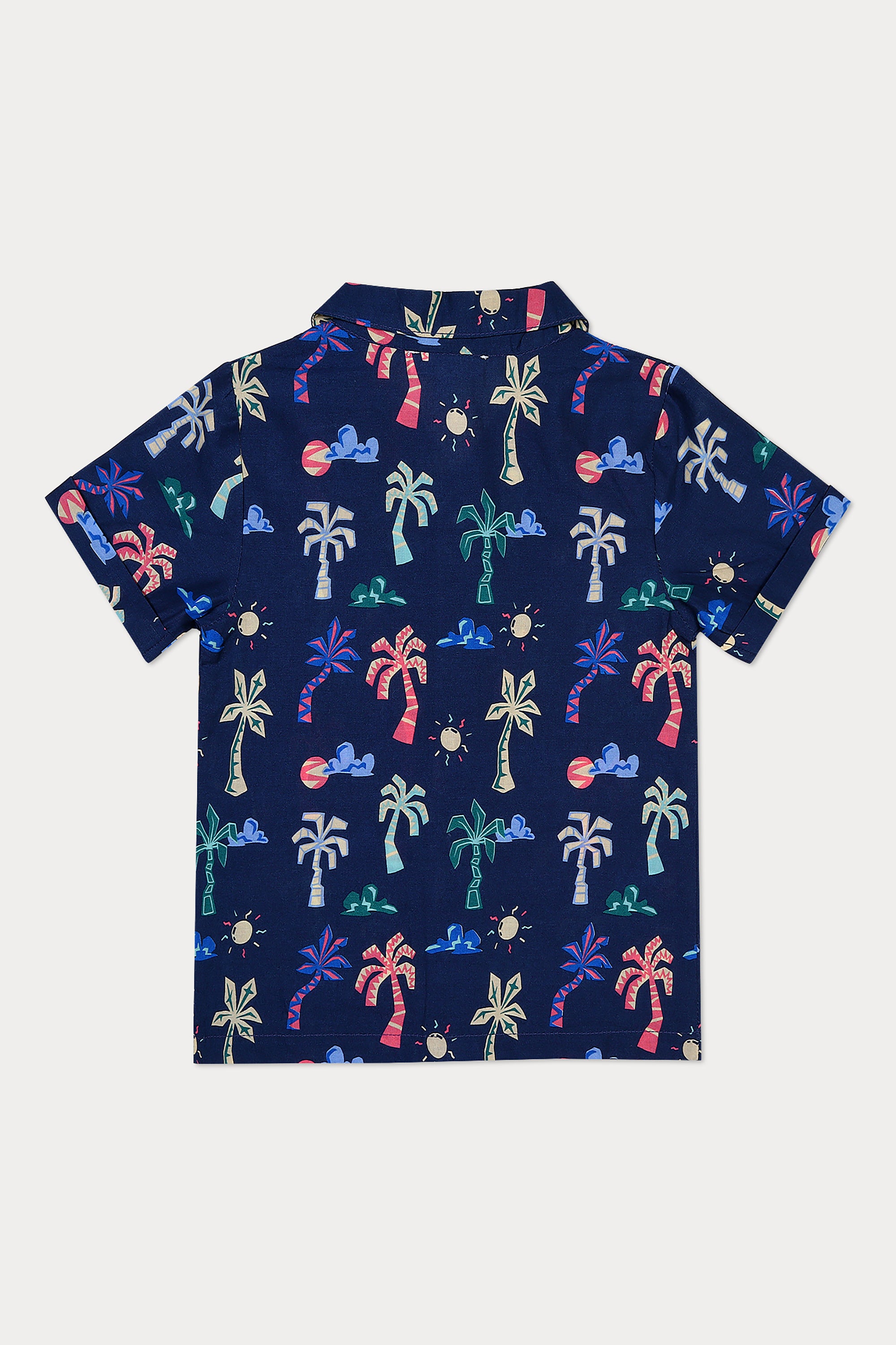 Dennis Set -Navy Palm