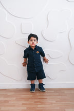 Navy Linen Set