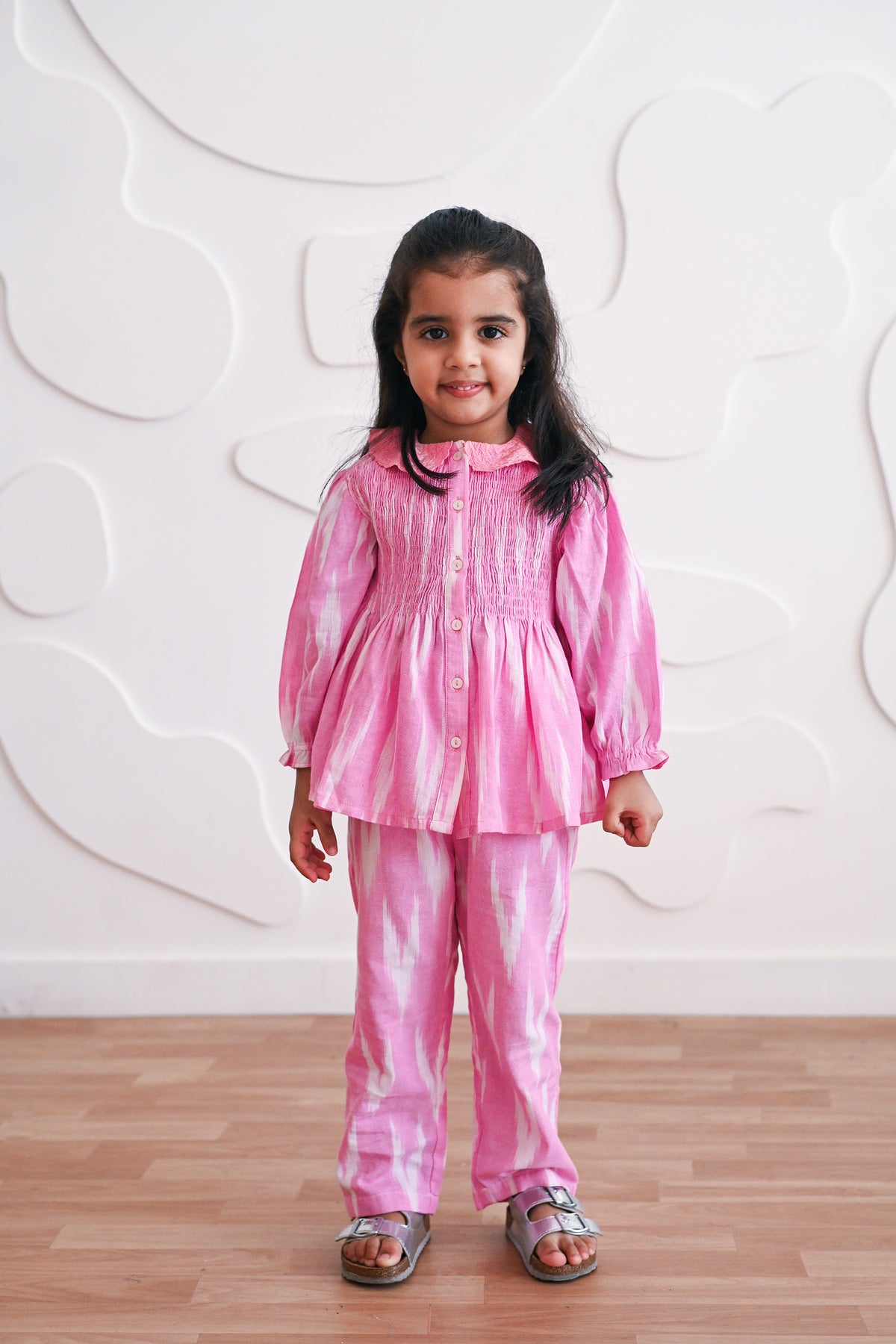 Pink Ikat Set