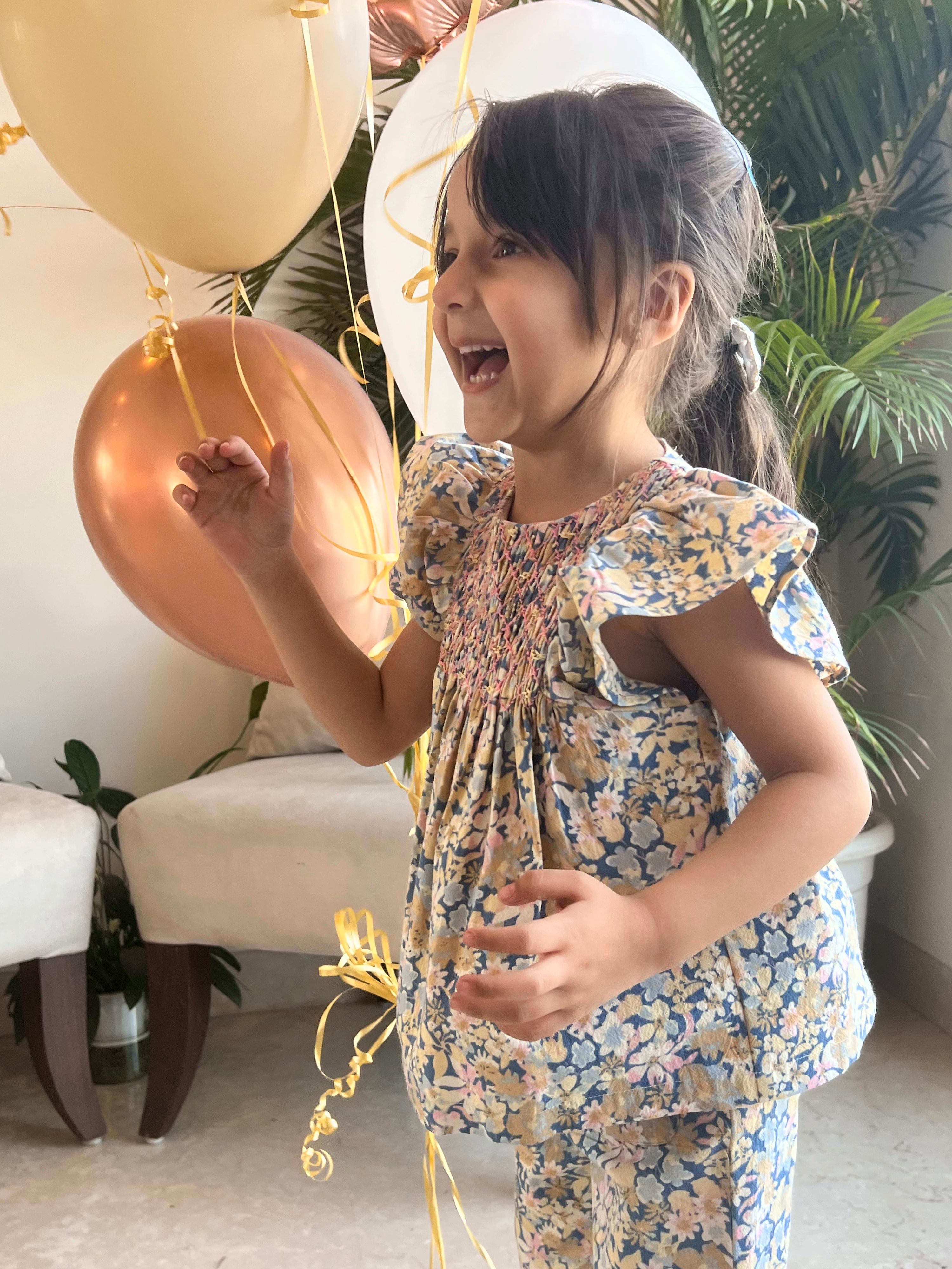 Penelope Handsmocked Set - Vintage