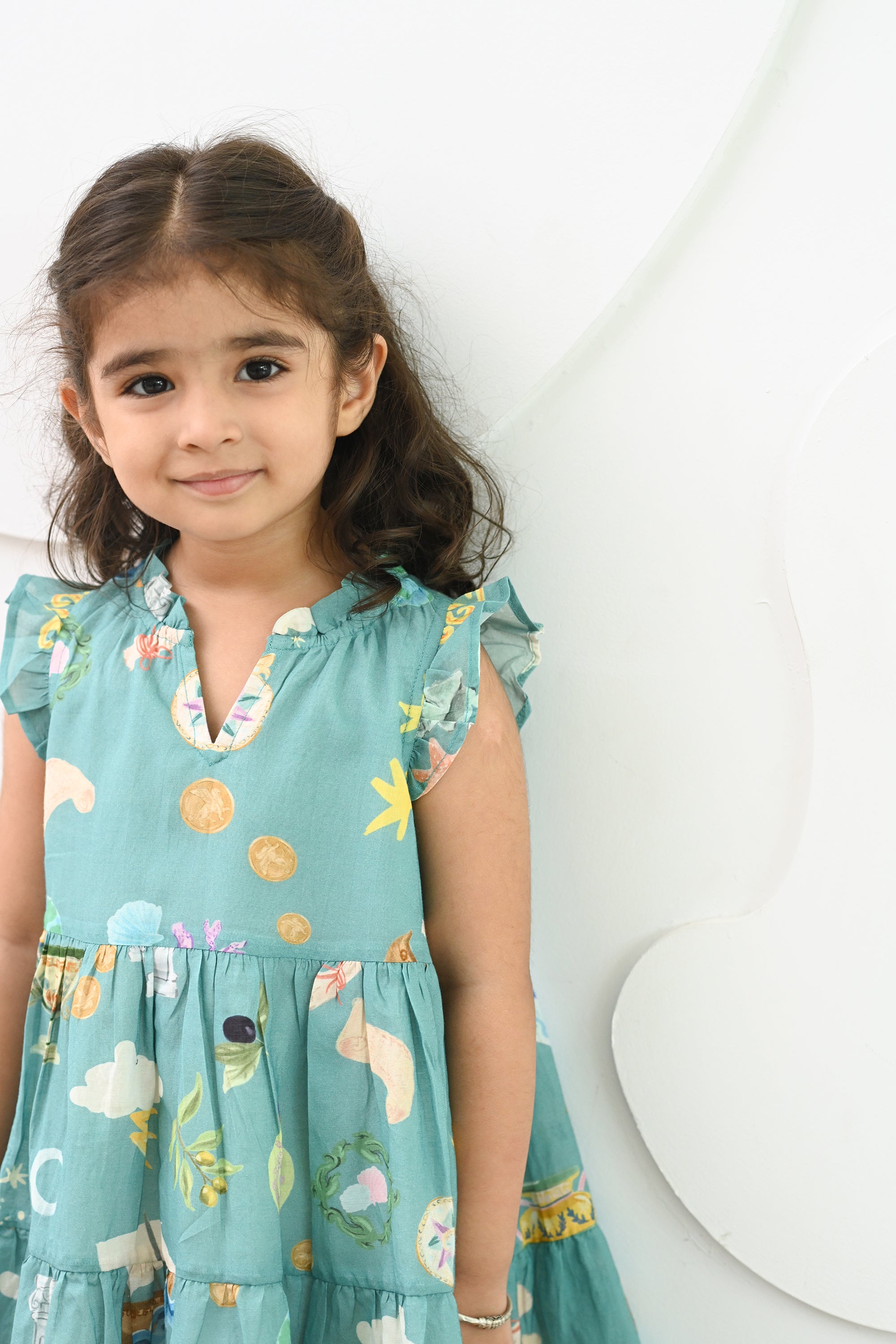 Calliope Dress- Poseidon Teal