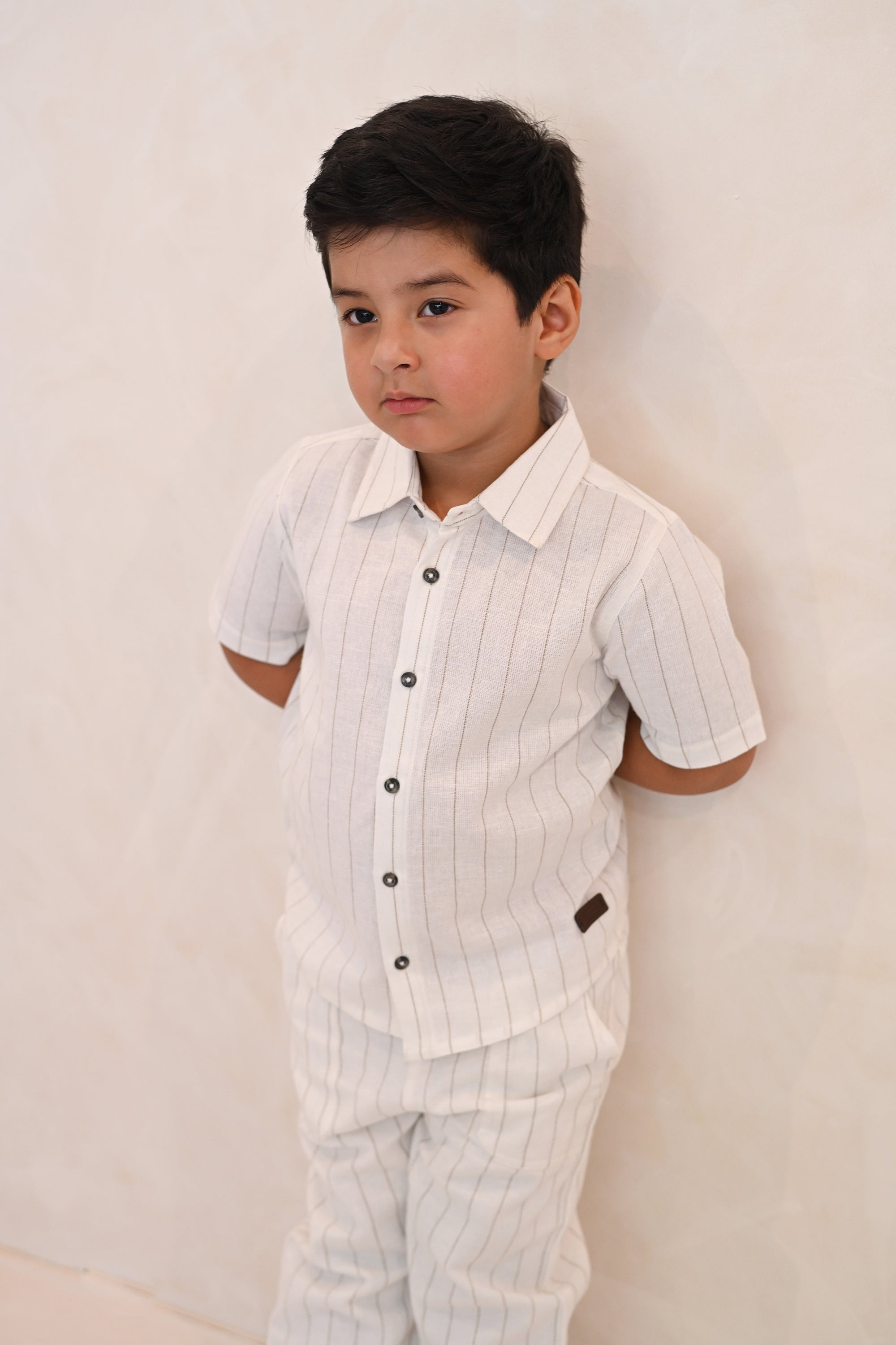 Cillian Set - Biege Stripe