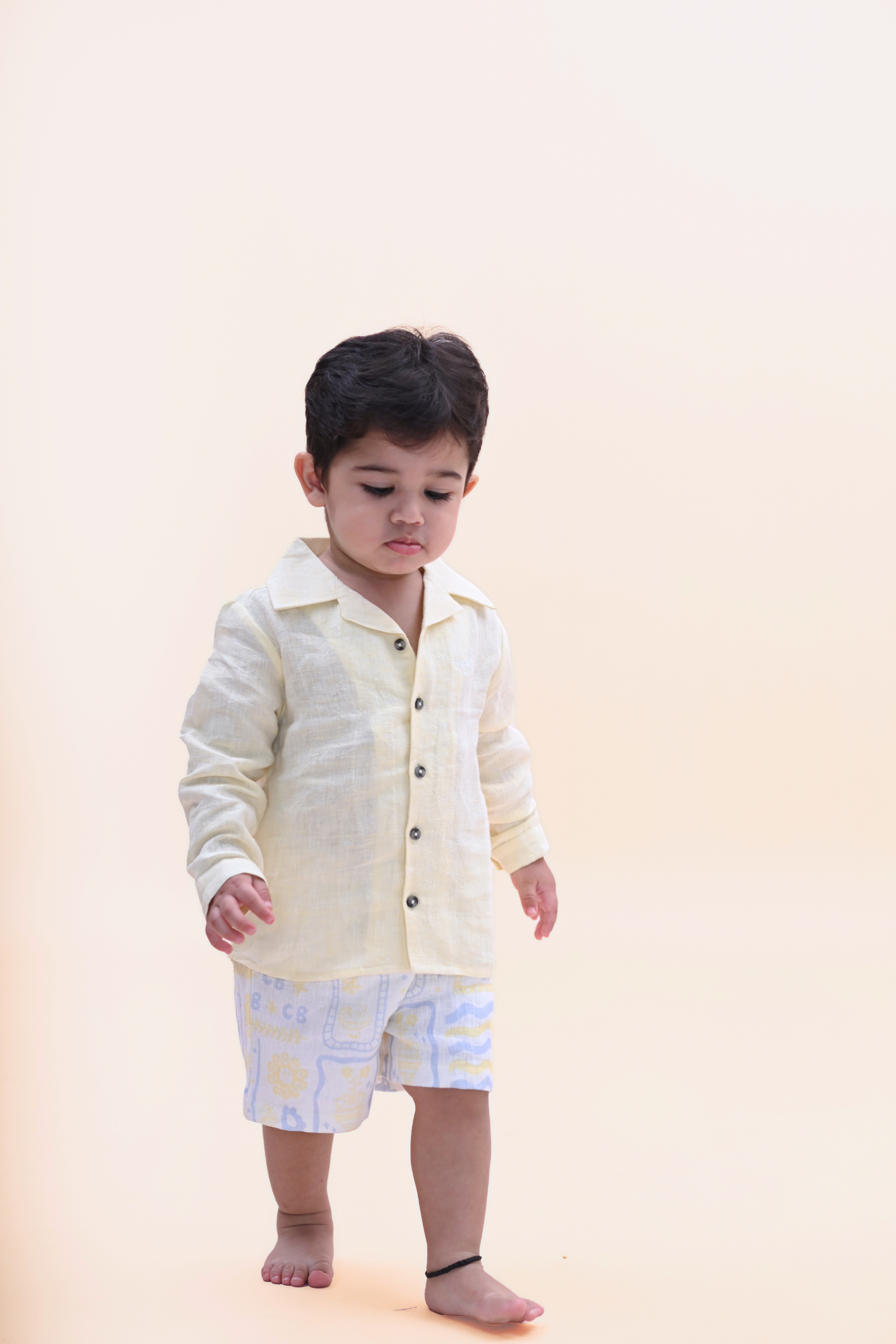 Stan Shirt- Yellow Linen