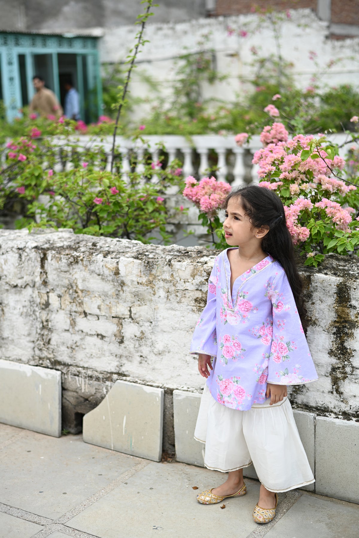 Trisha Set - Lilac Phool Angan