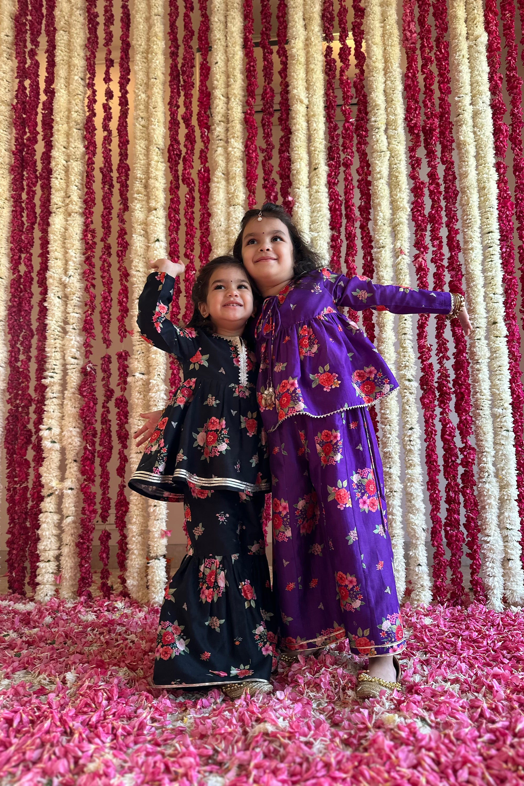 Mira Gharara Set - Black Bagh