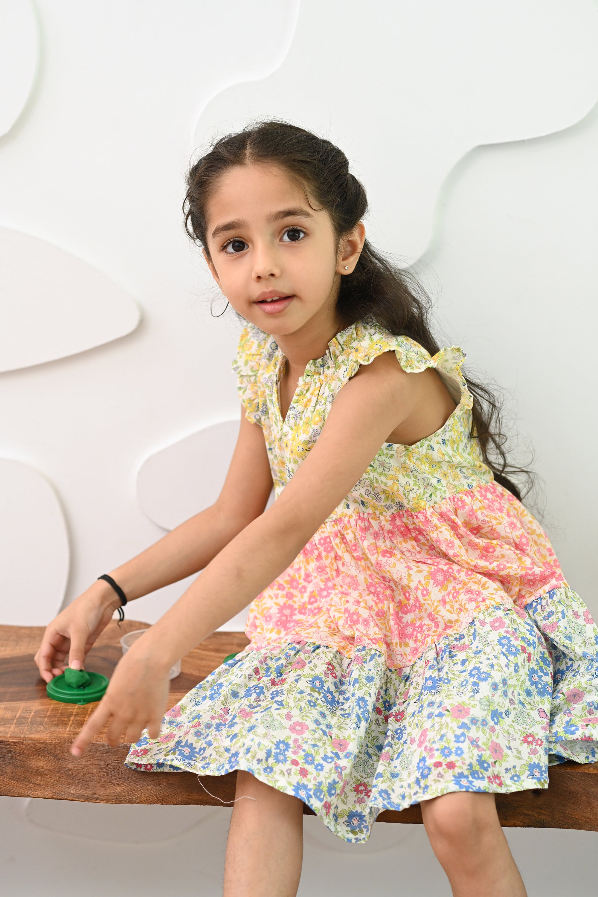 Meadow Tier Dress- Camille Bloom