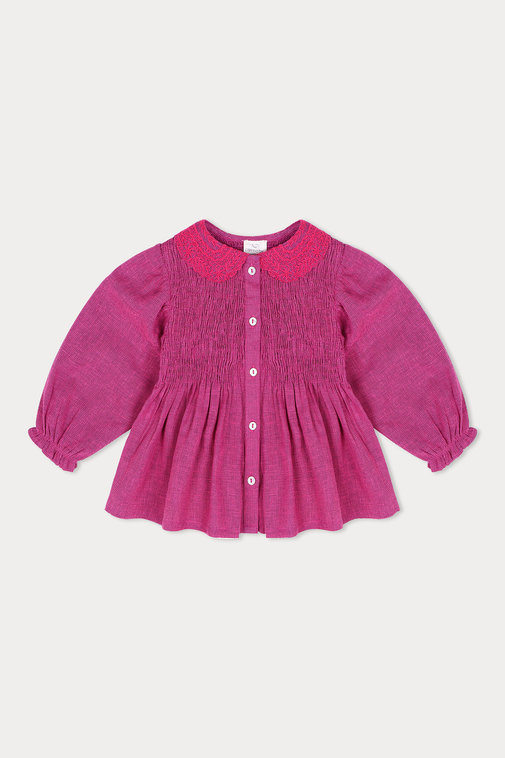 Emma Embroidered Blouse - Pink