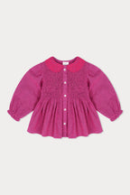 Emma Embroidered Blouse - Pink