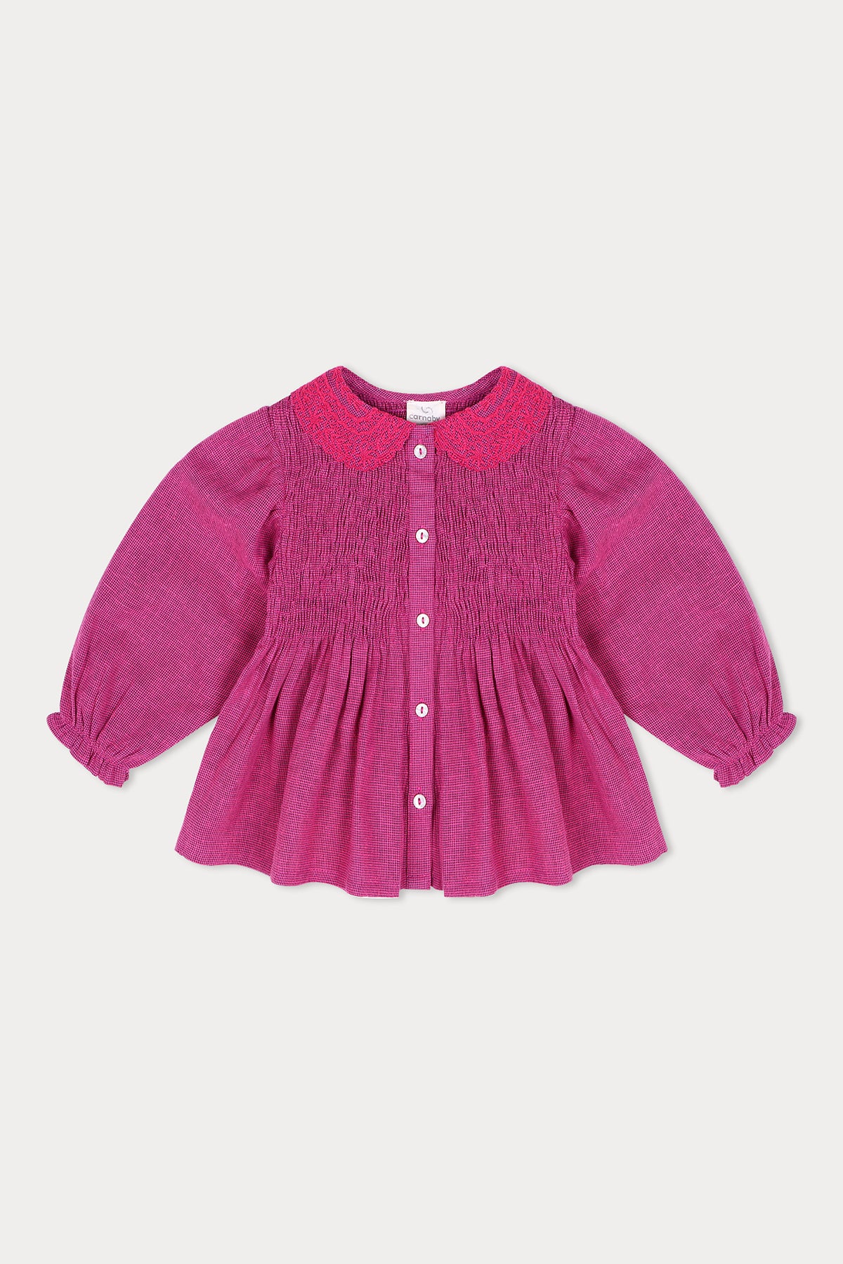 Emma Embroidered Blouse - Pink