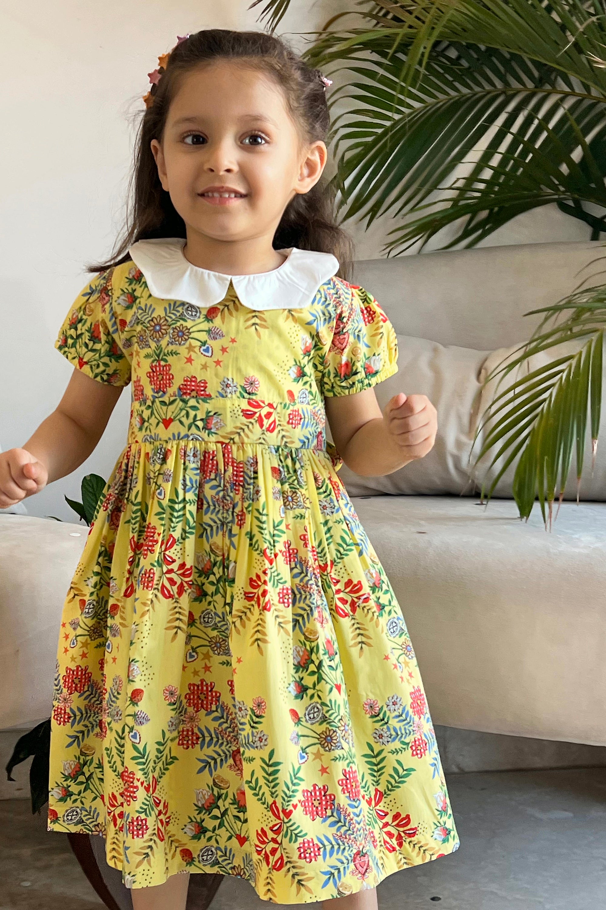 Clara Dress - Yellow