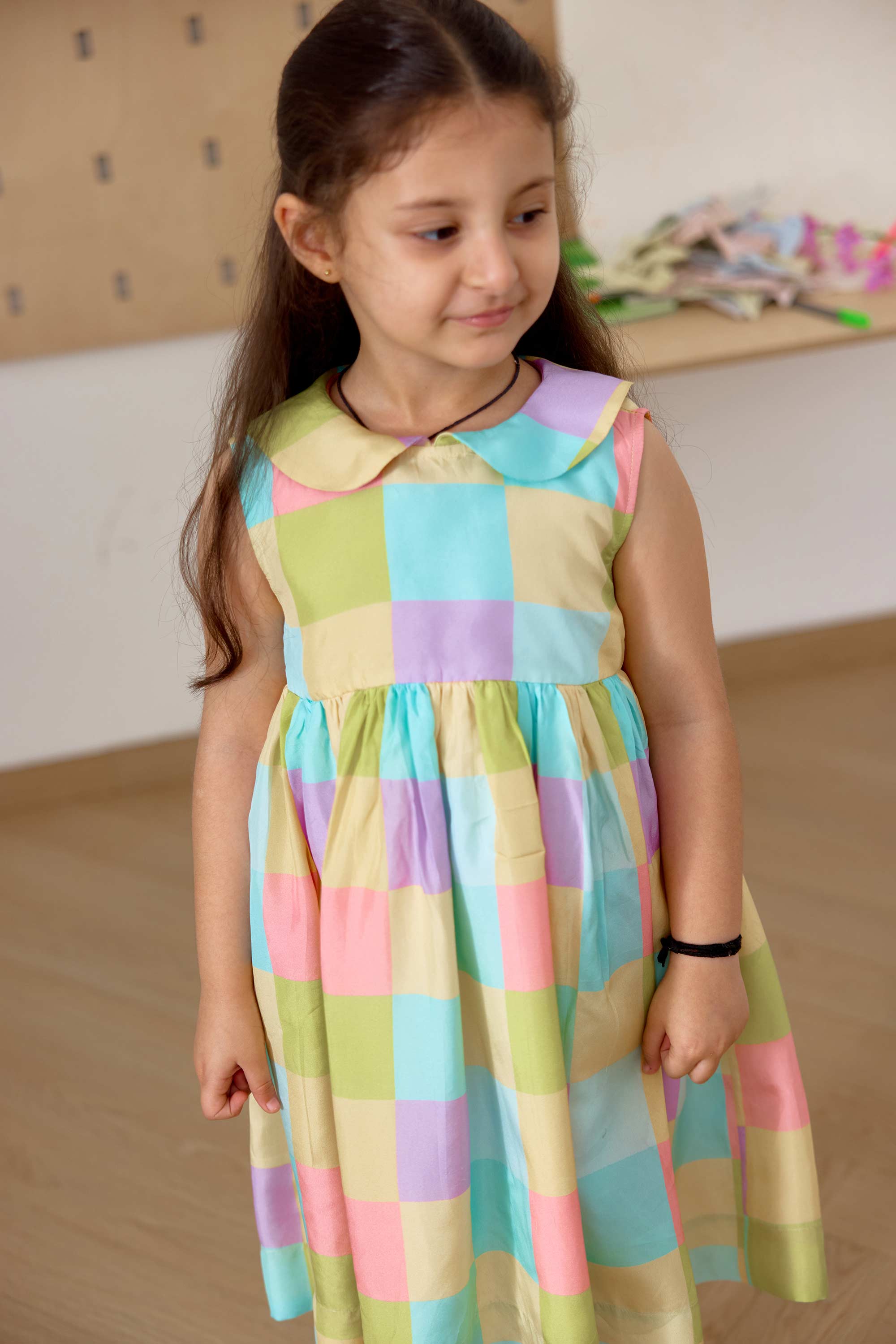 Sfumato Dress - Pastel Check